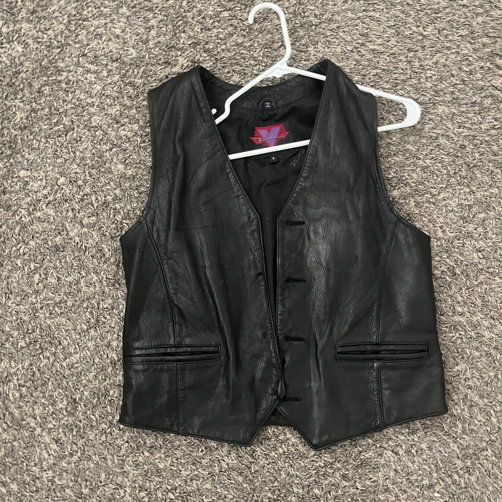 Leather vest